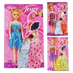 Imagen de Muñeca con accesorios-vestidos-en bolsa-18x30cm.