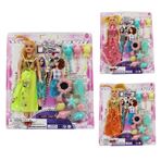 Imagen de Muñeca con accesorios-mar+globos-en bolsa-26x30cm.