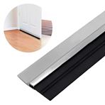 Imagen de Burlete para puerta Zócalo aluminio Plateado