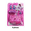 Imagen de Set belleza con corona y varita en blister-18,5x16,5cm.
