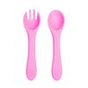 Imagen de Cubiertos para bebe en estuche-14cm.-silicona varios colores