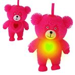 Imagen de Animal oso corazon con pinchitos C/U de colgar-11 cm. 4 colo