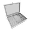 Imagen de Estuche para alhajas con visor-28x20x5cm.- 3 colores