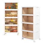 Imagen de Organizador Apilable 4 Cajones con tapa y ruedas