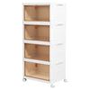 Imagen de Organizador Apilable 4 Cajones con tapa y ruedas