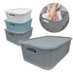 Imagen de Canasto organizador calado con tapa