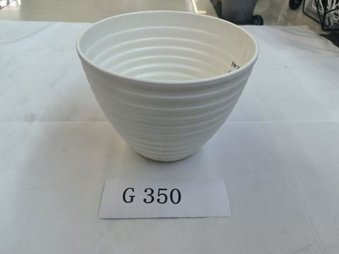 Imagen de Maceta plastica 25x19cm. blanca