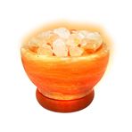 Imagen de Lámpara de sal  Cuenco con piedras de sal  Cable USB