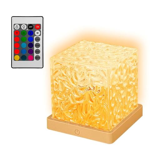 Imagen de Lampara cubo Control remoto-USB  Cambia Colores 12 colores