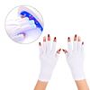 Imagen de Guantes con protección para uso de lámparas de uñas UV Gel