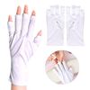 Imagen de Guantes con protección para uso de lámparas de uñas UV Gel