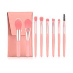 Imagen de Set de brochas para maquillaje en estuche símil cuero