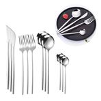 Imagen de Juego de cubiertos  Acero inoxidable color plateado 24 piezas