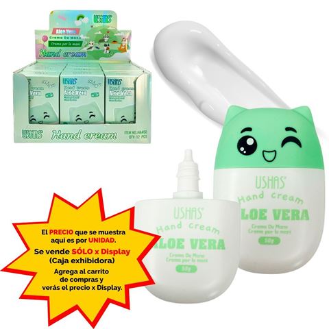 Imagen de Crema para manos Ushas-Aloe vera-HA450