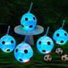Imagen de Vaso Cotillón con Luces Led Diseño Pelota de fútbol con Sorbito