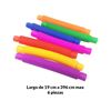 Imagen de Juguete Poptube Fidget de encastre Colores x6 unidades