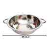 Imagen de Colador con asas plateado metal-24cm.