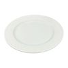 Imagen de Plato de melamina llano redondo blanco-25cm.
