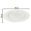 Imagen de Fuente de melamina oval blanca-30x23cm.