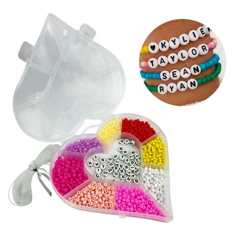 Imagen de Set para armar pulseras collares Corazón con accesorios