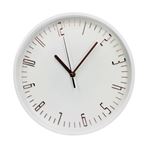 Imagen de Reloj de pared redondo fondo blanco-29cm-numeros dorados