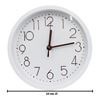 Imagen de Reloj de pared redondo fondo y marco blanco -23 cm