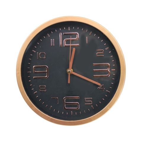 Imagen de Reloj de pared redondo-23 cm-numeros dorados