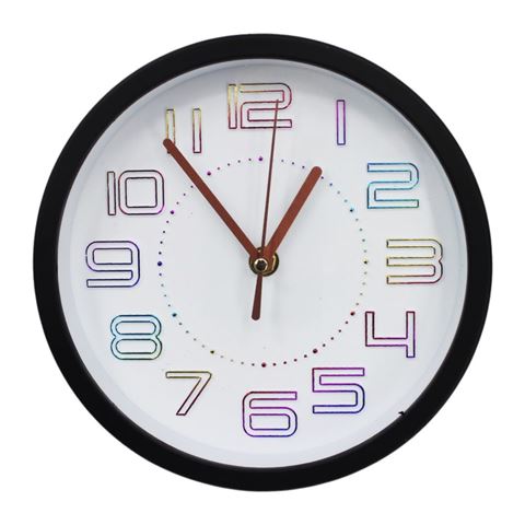 Imagen de Reloj de pared redondo-20 cm-numeros de colores