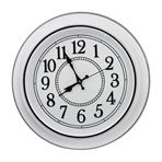 Imagen de Reloj de pared redondo tipo antiguo blanco y negro 45cm.