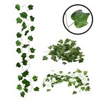 Imagen de Planta enredadera artificial Hojas de hiedras  verdes x 16 guirnaldas