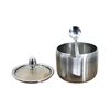 Imagen de Azucarero con tapa vidrio y cuchara en acero inox