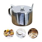 Imagen de Azucarero con tapa y cuchara en acero inox