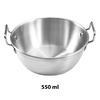 Imagen de Bowl plateado c/asas redondo 14x5,5cm. Acero inox