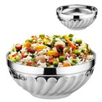 Imagen de Bowl plateado redondo 20x7,5cm.