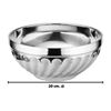 Imagen de Bowl plateado redondo 20x7,5cm.