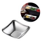 Imagen de Bowl plateado cuadrado 8cm. Acero inox