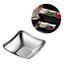 Imagen de Bowl plateado cuadrado 8cm. Acero inox