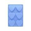 Imagen de Molde de silicona Diseño corazones 6 corazones
