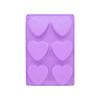 Imagen de Molde de silicona Diseño corazones 6 corazones