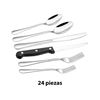 Imagen de Juego de cubiertos  en Acero inoxidable color plateado  24 piezas