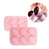 Imagen de Molde de silicona para huevos de pascua-26x16,5x2,5cm.- 3 co