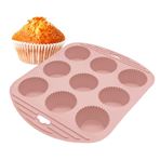 Imagen de Molde de silicona para 9 magdalenas-