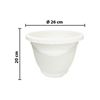 Imagen de Maceta plástica Blanca