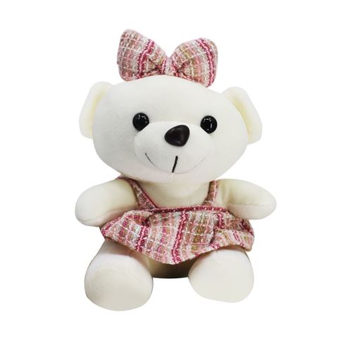 Imagen de Peluche Osita con pollera y moña