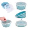 Imagen de Recipiente plegable de silicona con tapa hermética