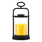 Imagen de Vela plastica a pila con candelabro tubo 14x7,5cm.