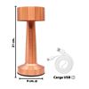 Imagen de Lampara de mesa Luz Led Táctil USB