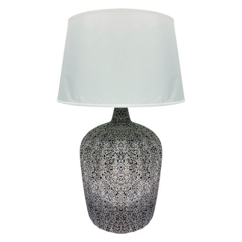 Imagen de Lampara veladora base ceramica a pintitas -54x30cm. 2 colore