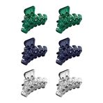 Imagen de Pinza para cabello Ushas x 6 unidades - Surtidas