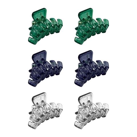Imagen de Pinza para cabello Ushas x 6 unidades - Surtidas